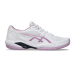 Zapatillas de tenis ASICS ASICS Solution Swift FF 2 Clay Zapatilla Tierra Batida Mujeres-Blanco,Rosa Viejo
