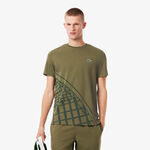 Ropa Lacoste Lacoste Camiseta De Manga Corta Hombres-Oliva