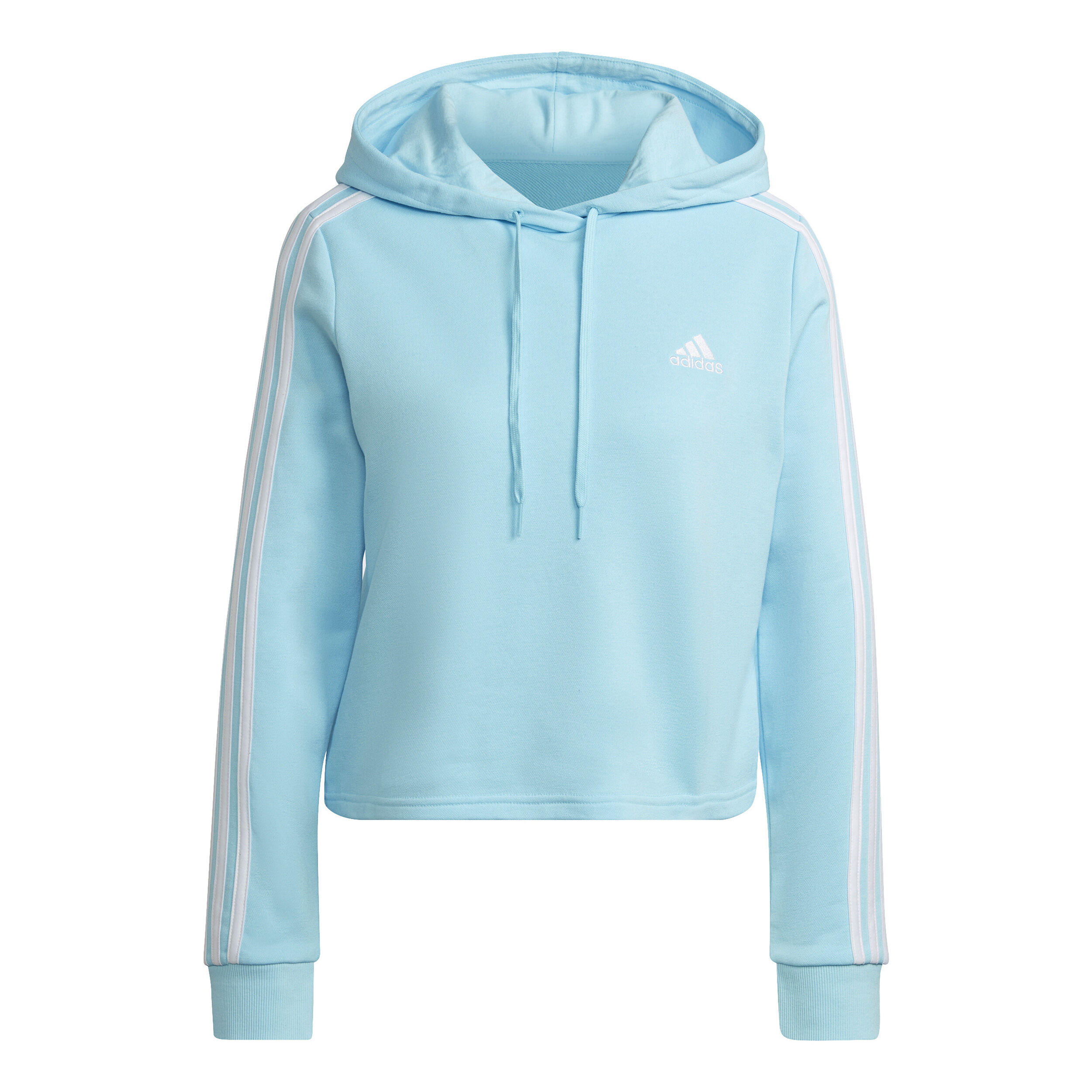 Adidas originals sudadera con capucha 3-stripes crop shop