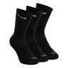 Everyday Plus Cushioned Crew Calcetines Deporte Pack De 3-Negro