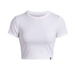 Ropa Under Armour Under Armour Rival Rib Baby Camiseta De Manga Corta Mujeres-Blanco