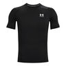Heatgear Armour Comp Camiseta De Manga Corta Hombres-Negro,Blanco