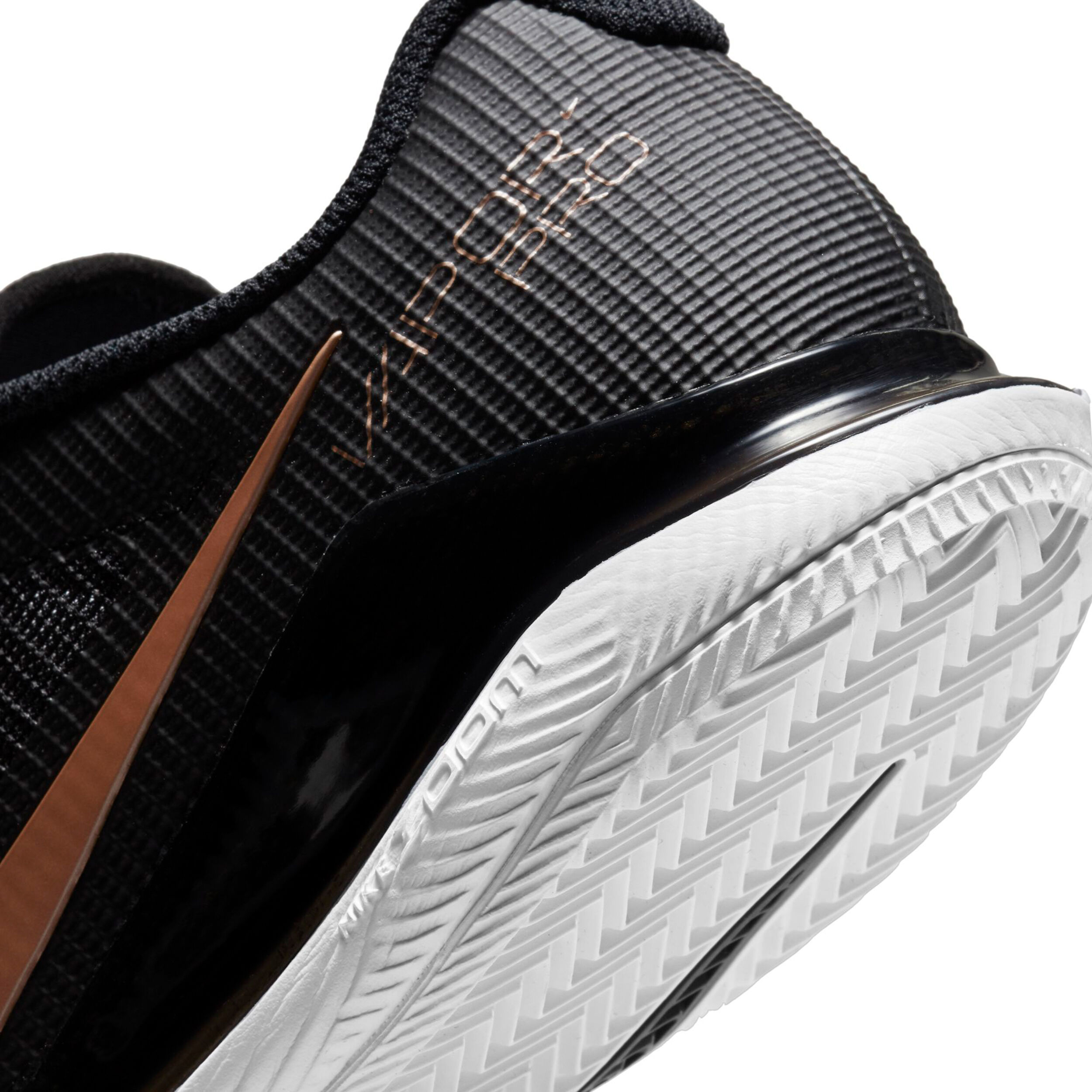 Air Zoom Vapor Pro Zapatilla Tierra Batida Mujeres Negro Dorado
