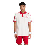Ropa de tenis adidas adidas Classics Polo Polo Hombres - beige, rojo
