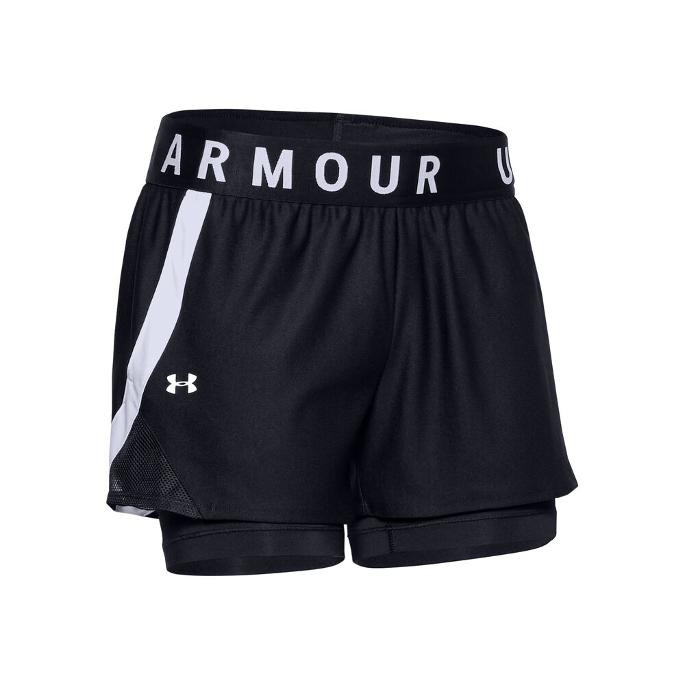 Under Armour Play Up 2in1 Shorts Mujeres - Negro, Blanco