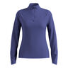 Zeroweight Warm Mid Layer 1/2 Zip Camiseta De Running Mujeres-Azul