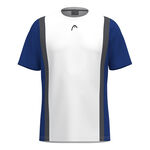 Ropa HEAD HEAD Club 25 Tech Camiseta De Manga Corta Hombres-Blanco,Azul Oscuro