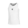 Racerback Camiseta De Tirantes Chicas-Blanco,Azul Oscuro
