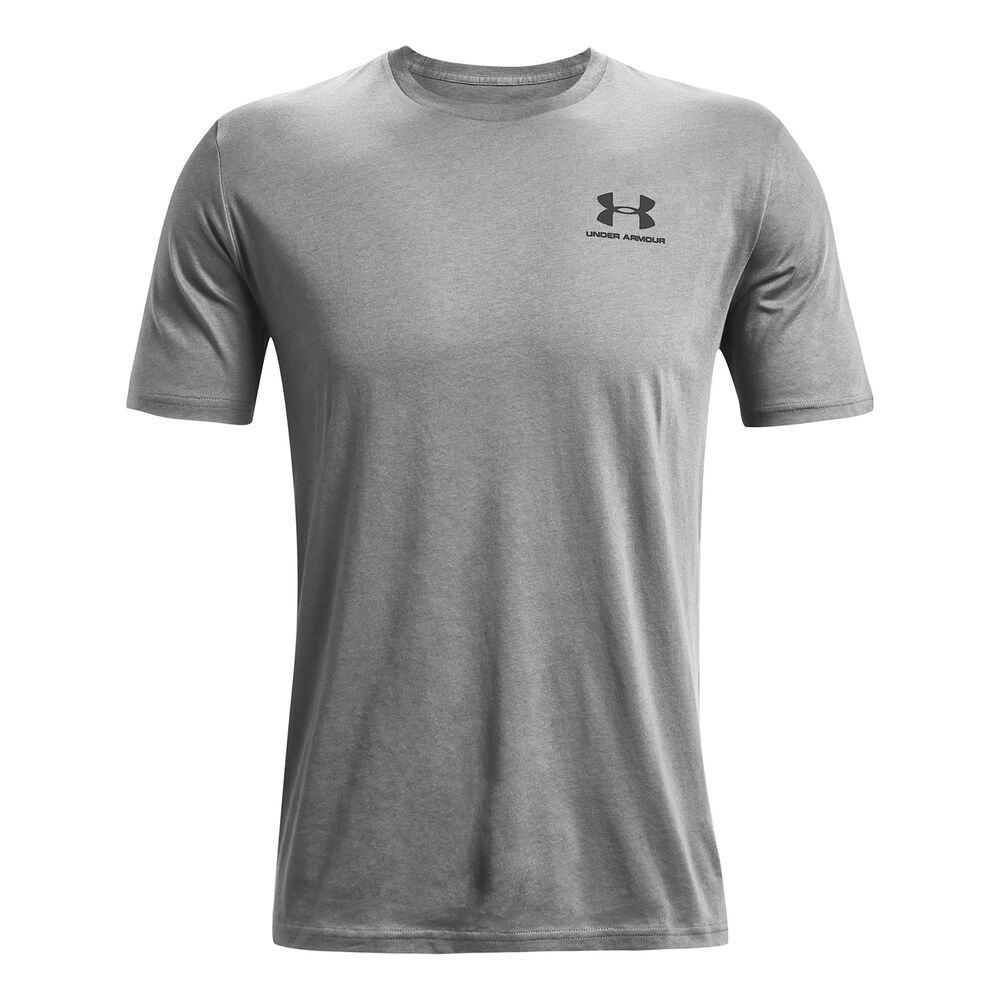 Under Armour Sportstyle Left Chest Camiseta De Manga Corta Hombres-Gris,Negro