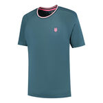 Ropa K-Swiss K-Swiss Hypercourt Mesh Crew 4 Camiseta De Manga Corta Hombres-Azul