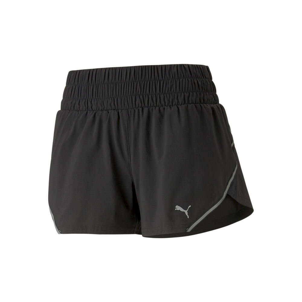 Puma Run Woven 3in Shorts Mujeres - Negro