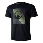 Ropa Quiet Please Quiet Please Linear Camiseta De Manga Corta Hombres-Azul Oscuro