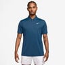 Dri-Fit Victory Court Solid Polo Hombres - color petr&oacute;leo, blanco