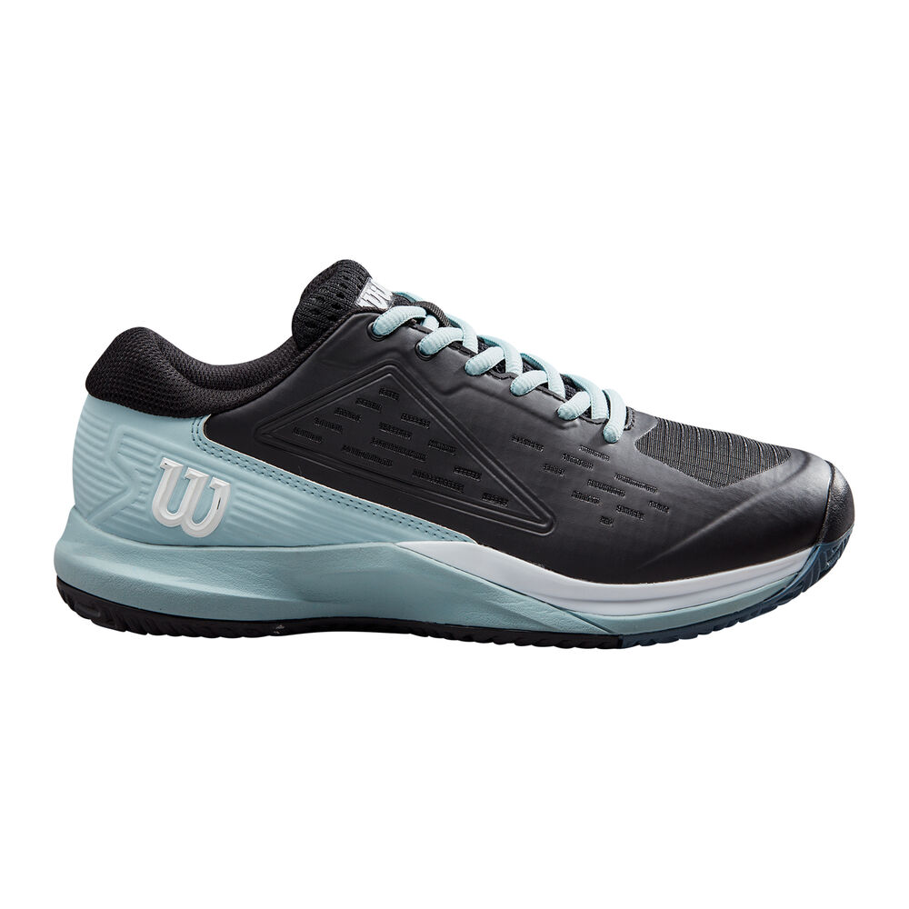 Wilson Rush Pro Ace Zapatilla Tierra Batida Mujeres-Negro,Azul Claro