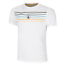 Endlessly Trainings Stripe Camiseta De Manga Corta Hombres-Blanco,Multicolor