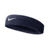 Swoosh Classic Cinta para el pelo Unisex - azul oscuro, blanco