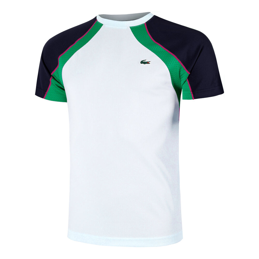 Lacoste Camiseta De Manga Corta Hombres - Azul Claro, Multicolor