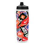 Accesorios Nike Nike Nike Refuel Bottle 24oz/709 Ml Graphic Botella-Transparente,Negro