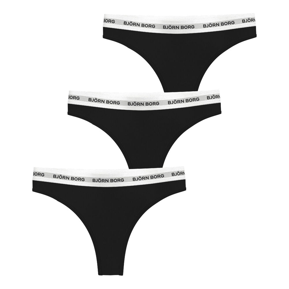 Björn Borg Logo Cordaje Pack De 3 Mujeres - Negro, Blanco
