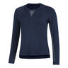 High Low Breezy Camiseta de manga larga Mujeres - azul oscuro, 