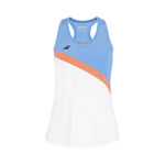 Ropa Babolat Babolat Play Camiseta De Tirantes Chicas-Blanco,Azul Claro