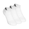 Crew Sportswear Ankle Calcetines Deporte Pack De 3-Blanco,Negro