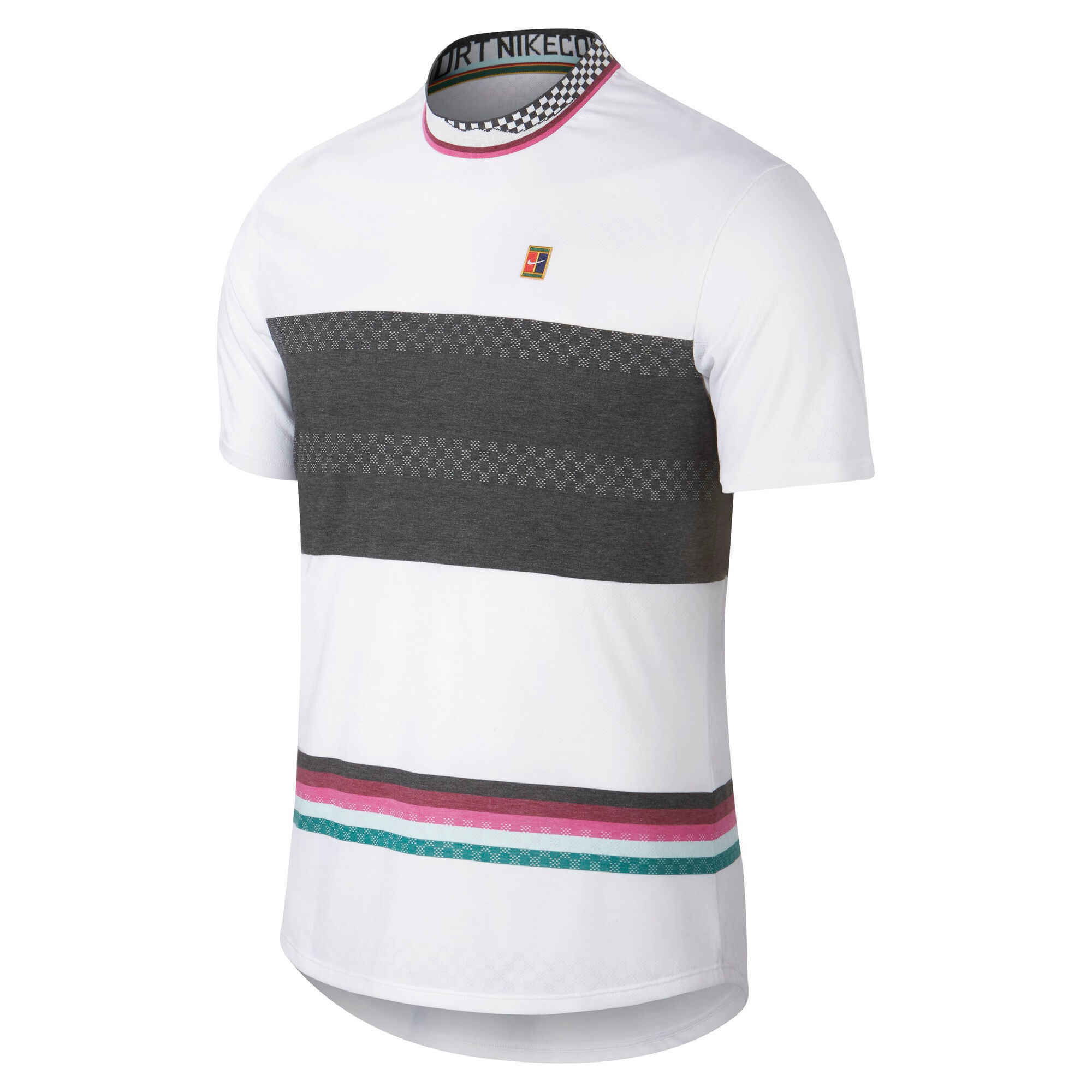 Court Challenger Camiseta De Manga Corta Hombres - Blanco, Negro compra online | Tennis-Point