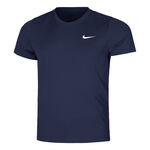 Ropa Nike Nike Court Dry Victory Camiseta De Manga Corta Hombres-Azul Oscuro,Blanco