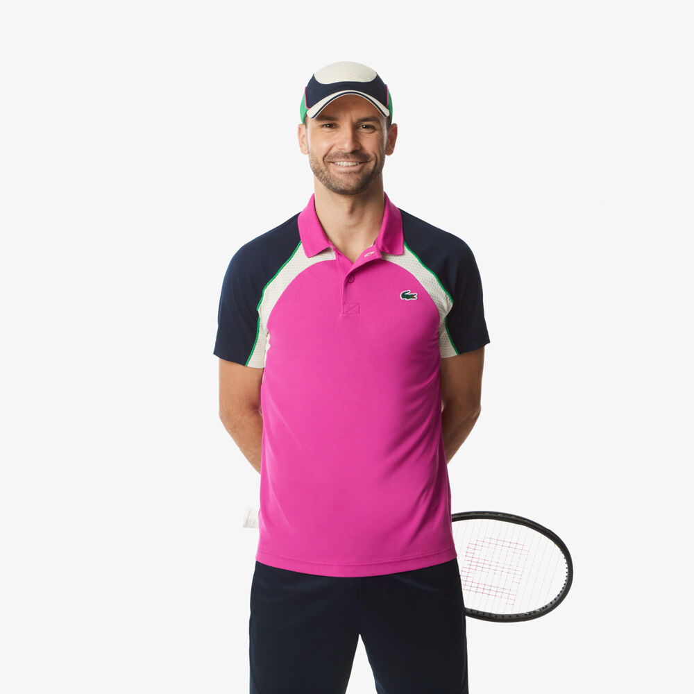 Lacoste Polo Hombres-Rosa,Multicolor