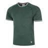Court Performance Crew Camiseta De Manga Corta Hombres-Verde Oscuro