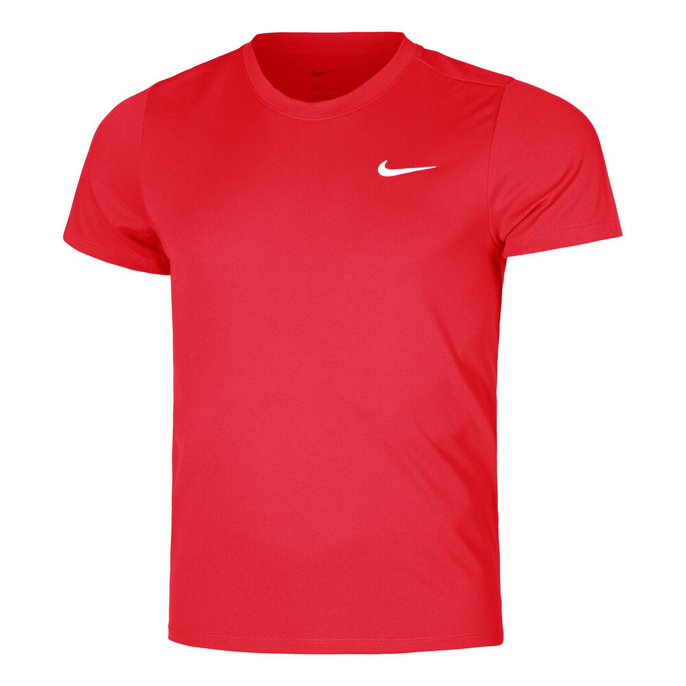 Nike Court Dry Victory Camiseta De Manga Corta Hombres-Rojo,Blanco