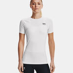 Ropa Under Armour Under Armour Heatgear Authentics Comp Camiseta De Manga Corta Mujeres-Blanco