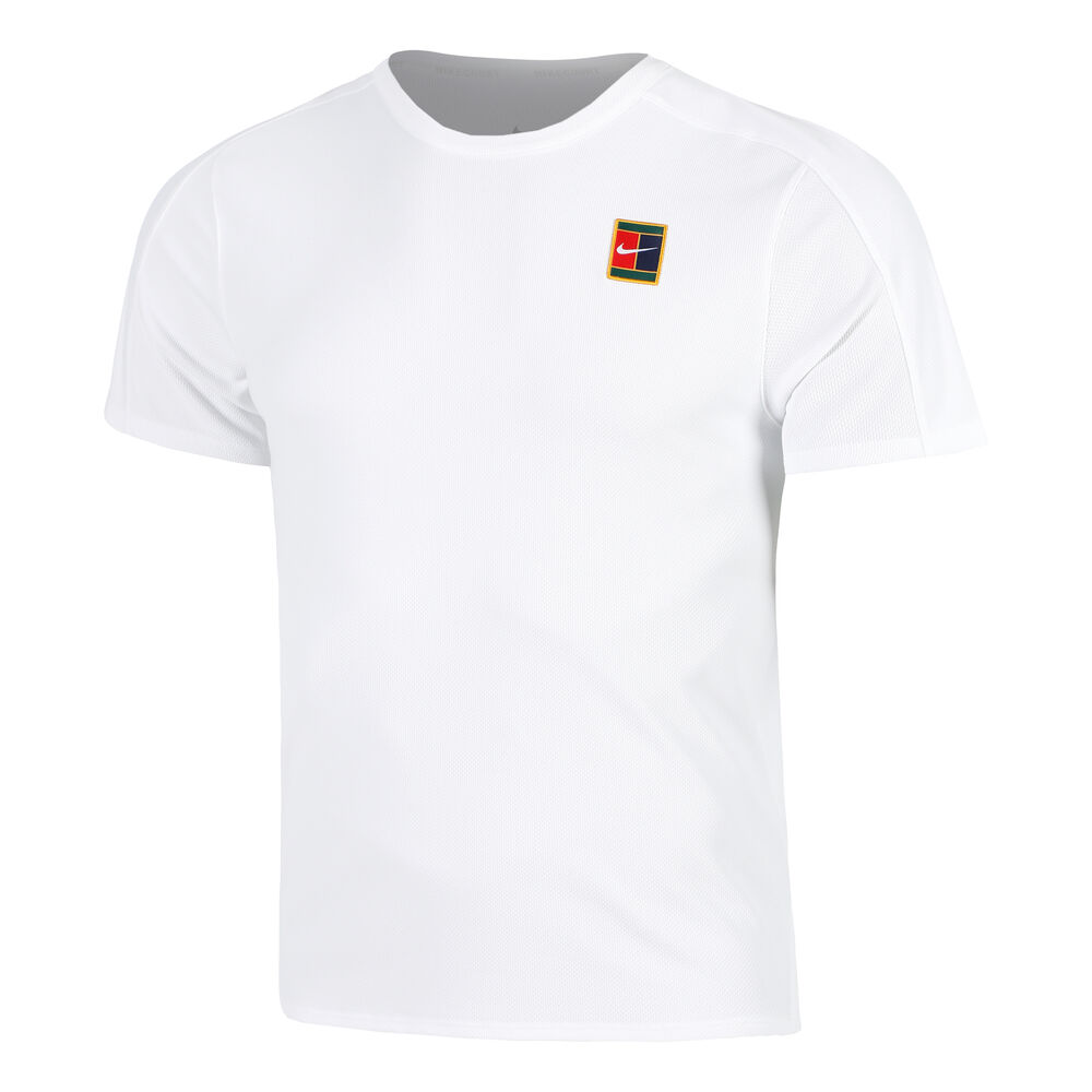 Nike Court Dri-Fit Advantage Slam Camiseta De Manga Corta Hombres-Blanco