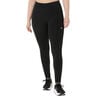 Road Winter High Waist Mallas Para Correr Mujeres-Negro