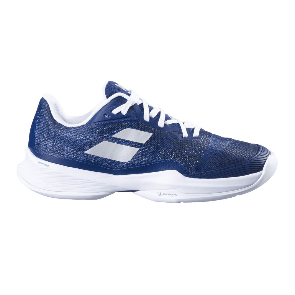Babolat Jet Mach 3 Zapatilla Todas Las Superficies Mujeres-Azul Oscuro,Blanco