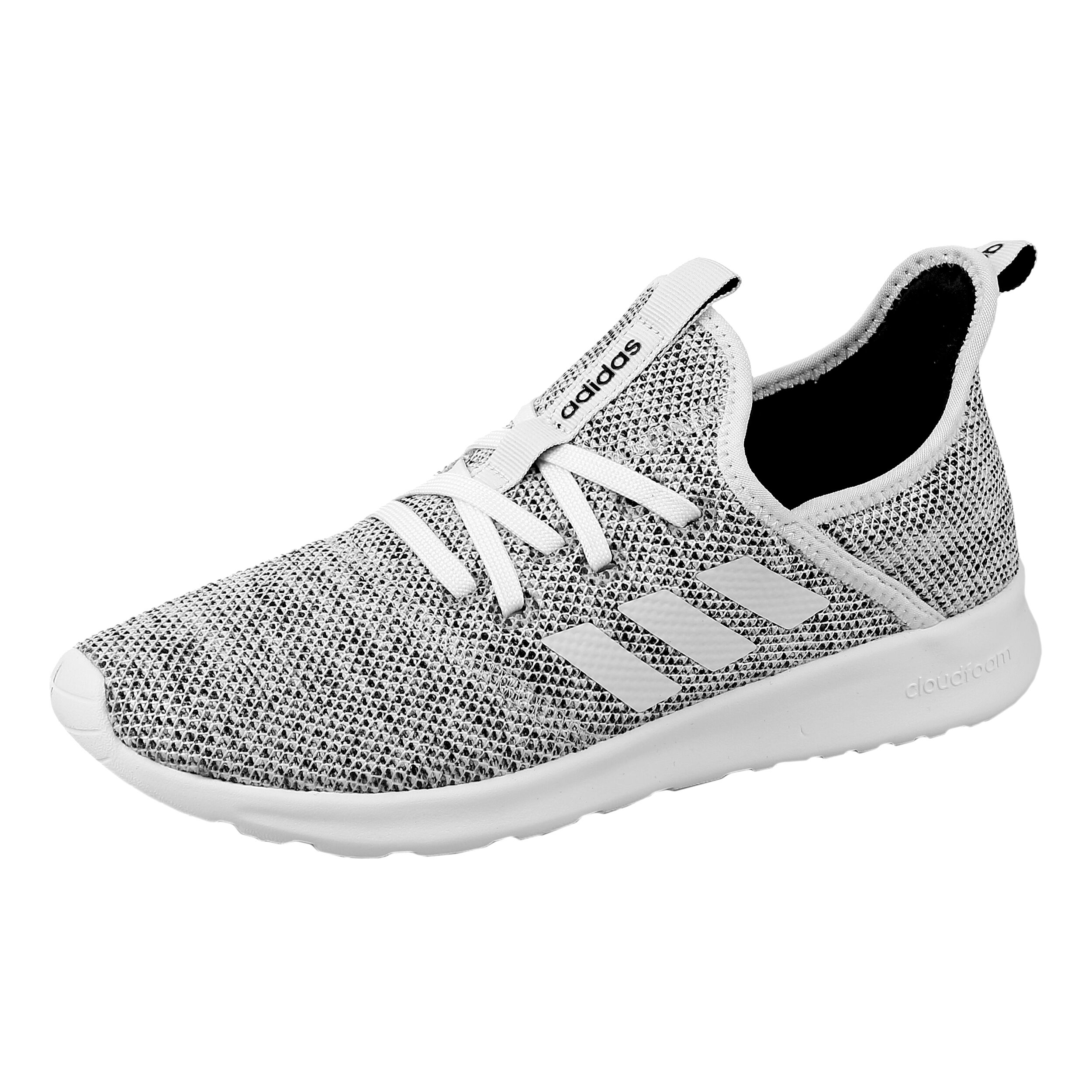 tenis adidas cloudfoam pure grises para mujer
