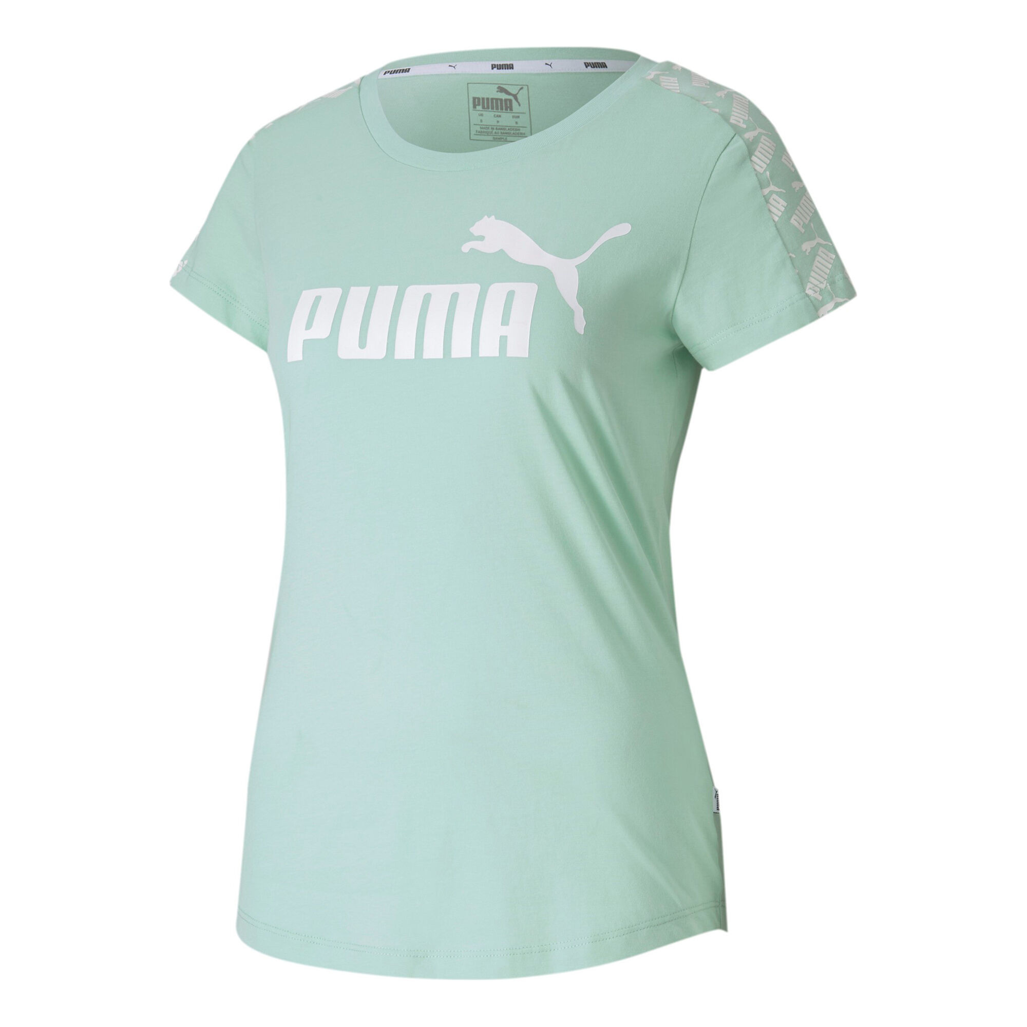 Camiseta Puma Amplified Verde Mujer