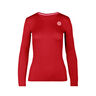 Mina Tech Roundneck Camiseta de manga larga Chicas - rojo oscuro, 