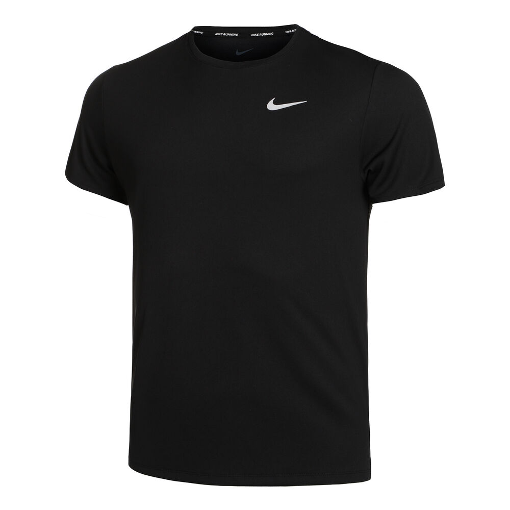 Nike Dri-Fit Miler UV Camiseta De Running Hombres - Negro, Gris