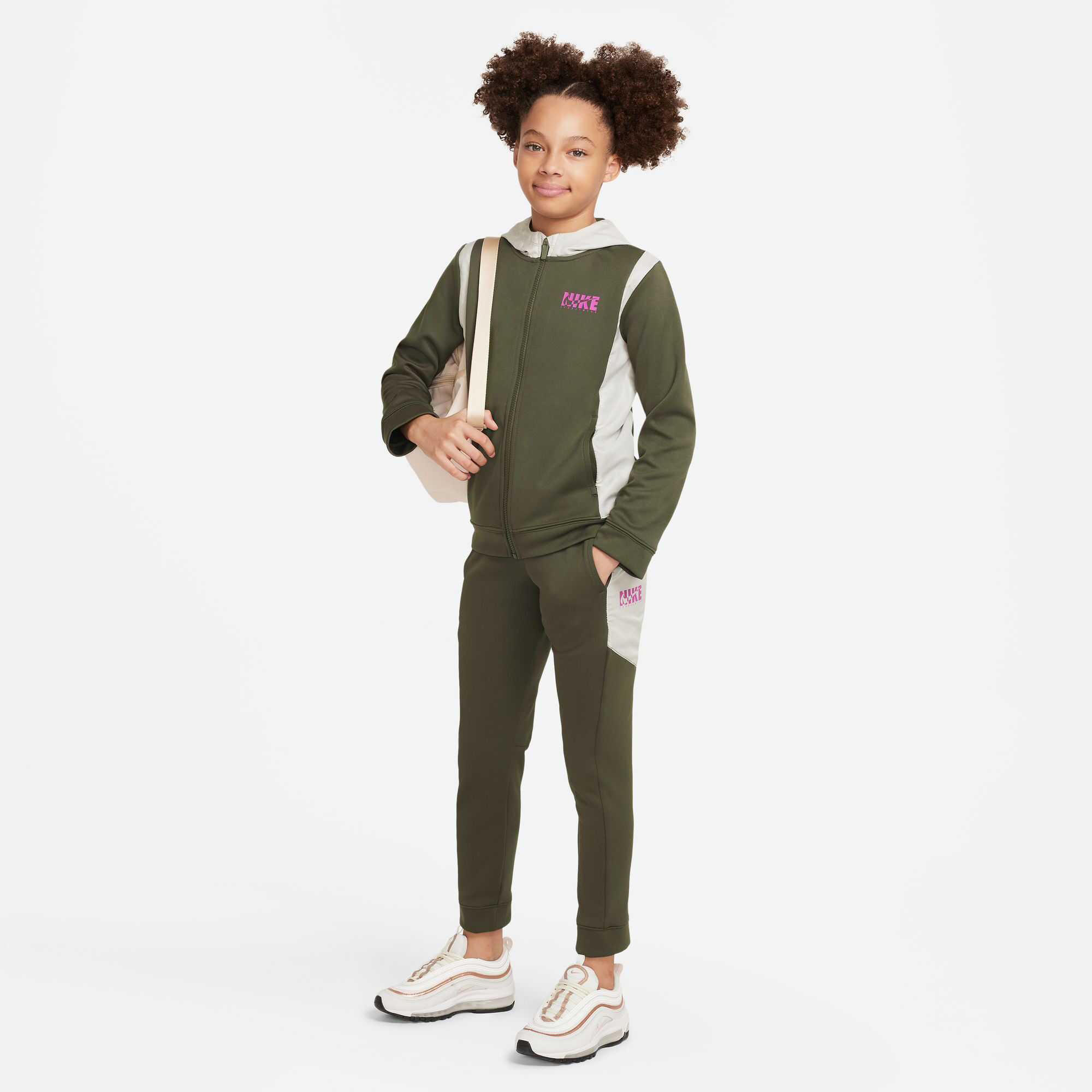 Buy Nike New Sportswear Woven Ovly Chandal Chicos Oliva Crema online Tennis Point ES