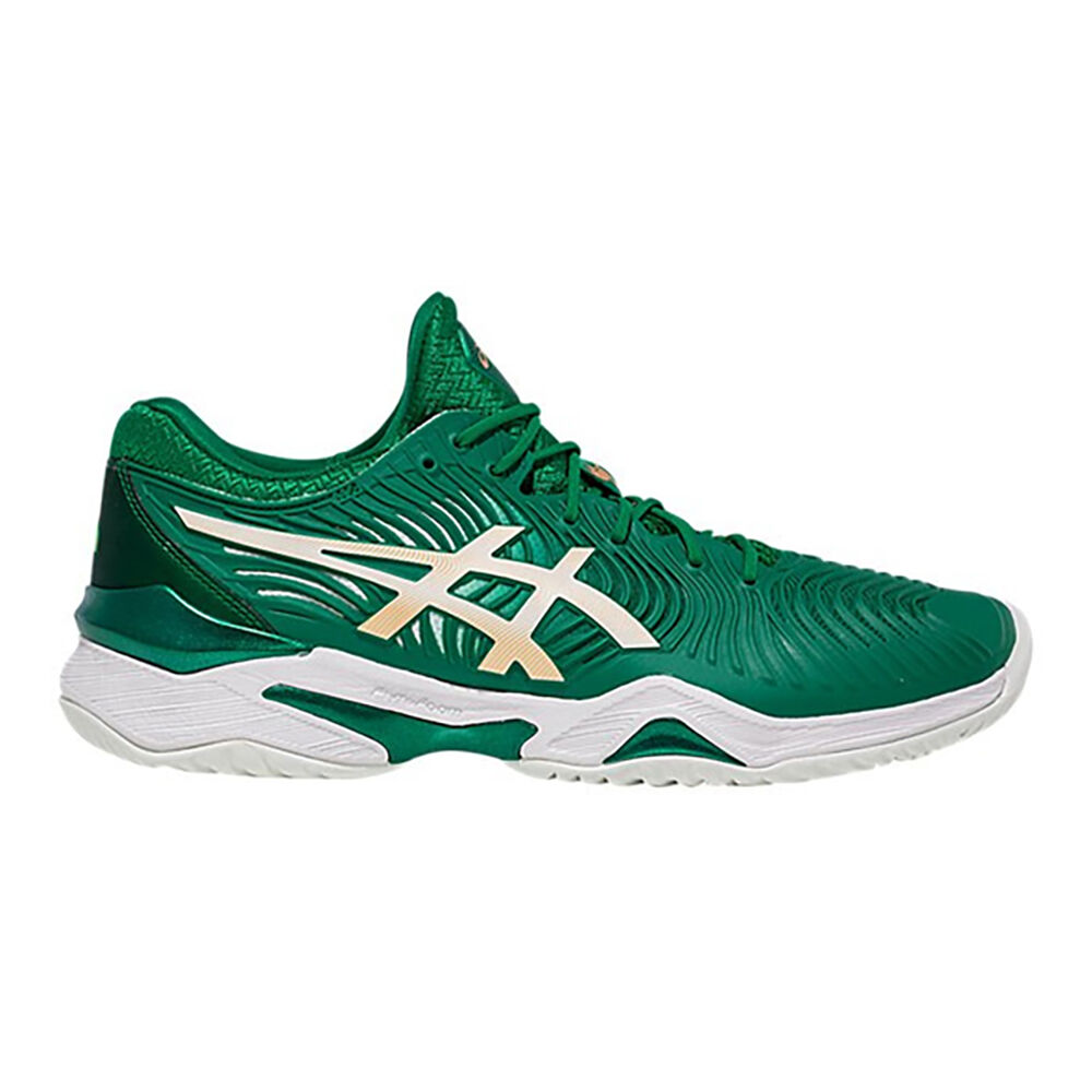 Buy ASICS Court FF Novak Zapatilla Todas Las Superficies Hombres Verde Oscuro Dorado online Tennis Point ES