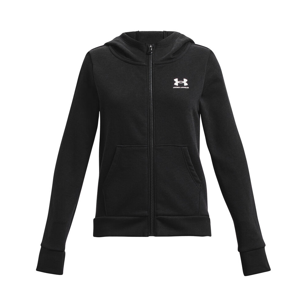 Under Armour Rival Fleece LU Sudadera Con Cremallera Chicas - Negro