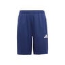 Training Essentials 3 Stripes 8in Shorts Niños-Azul Oscuro,Blanco