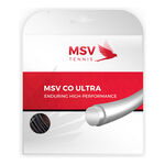 Cordajes de tenis MSV MSV Co Ultra Sets Individuales 12m-Negro