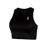 Court Crop Camiseta De Tirantes Mujeres-Negro