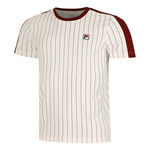 Ropa Fila Fila Stripes Jascha 2 Camiseta De Manga Corta Hombres-Blanco,Rojo Oscuro