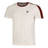 Stripes Jascha 2 Camiseta De Manga Corta Hombres-Blanco,Rojo Oscuro