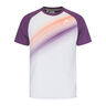 Performance Camiseta de manga corta Hombres - blanco, lila