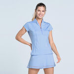 Ropa Lucky in Love Lucky in Love Swing Zip Camiseta De Manga Corta Mujeres-Azul Claro