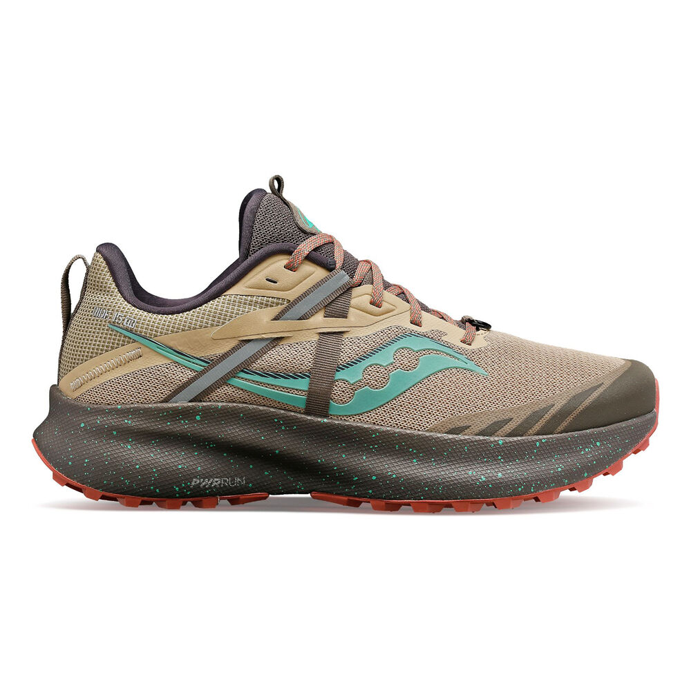 Saucony Ride 15 TR Zapatilla Trail Mujeres - Marrón, Turquesa